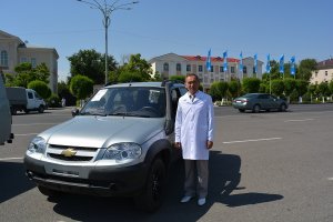 11 новых автомобилей вручили служащим здравоохранения Жамбылской области